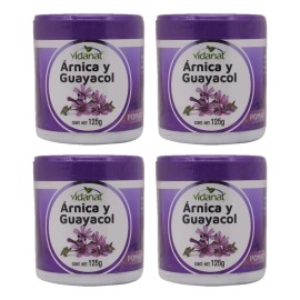 Pomada Árnica Guayacol Vidanat De 125g 4 Pzas