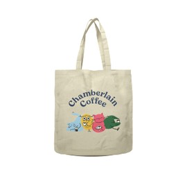 Chamberlain Coffee The Original Family Shopping Tote - Aesthetic Tote Bag for Groceries, Farmers Market, Books & School - Cotton Canvas Tote Bag - Durable Reusable Canvas Shopping Bag