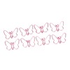 50Pcs Pink Butterflies Paperclip Cartoon Color Plating Innovative Cute Paperclips