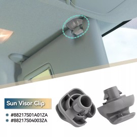 Unbranded 2x Sun Visor Clip Hook Hanger Fit Honda Accord Civic CR-V Odyssey 88217S01A01ZA