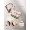 S.Leaf Initial Travel Jewelry Case Jewelry Boxes for Women Small