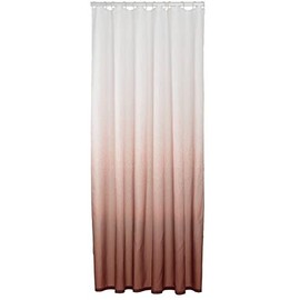 Sealskin Blend Shower Curtain, 180 x 200 cm, Dark Pink/White, Other