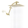 Hibbent All Metal Rain Shower Head, 10'' High Pressure Rainfall