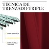 NICETOWN - Cortinas Opacas con Bolsillo para cortinero (Rojo, 1