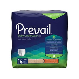 Prevail Per-Fit Extra Absorbency Incontinence Underwear, Extra Large, 14-Count