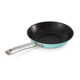 DASH Delish 10" Lightweight Cast Iron Pan for Pancakes, sauces, vegetables, pasta, and more - Blue