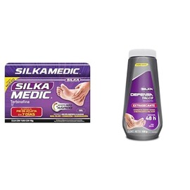 2 Pack SILKAMEDIC. Gel antimicótico de 15g  Talco Extrasecante 150g.                                                                                  