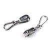 Hamineler 2PCS 304 Stainless Steel Single Pulley Block M15, Wire