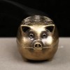 Chinese Bronze Pig Burner - Feng Shui Lucky Charm for