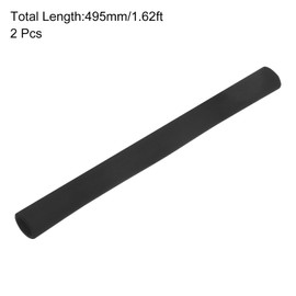 sourcing map Foam Tubing for Handle Grip Support, Pipe Insulation, 35mm ID 45mm OD 495mm Length Black 2pcs
