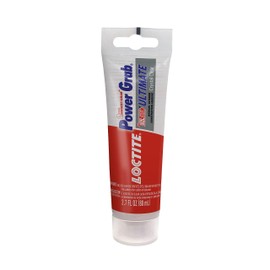 Loctite Power Grab Ultimate Crystal Clear Construction Adhesive - Versatile Construction Glue for Glass, Wood, Metal & More - 2.7 fl oz Tube, 6 Pack
