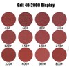 100pcs 2 Inch 50mm Round Sandpaper Disk Sand Sheets Grit