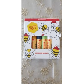 Burt's Bees Beeswax Bounty Assorted Mix 4-Pack Lip Balm Gift Box Brand New