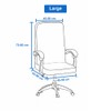 Hyper Cover 1-Piece Office Chair Cover (Pearl, Large) - Stretchable