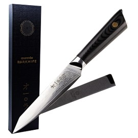 All Right Chef Cuchillo Mondador Acero Damasco Japonés 67 capas Colección Darknife (Mondador 12.7cm)