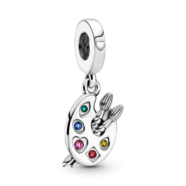 Lkwidi Charm Family Heart Animal Charm Pendant 925 Sterling Silver