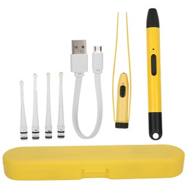 Rechargeable LED Luminous Earpick Ear Tweezers Portable Earwax Removal Cleaning Tool Set