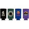 Bigfoot Funny Slim Can Coolie Designs 4 Pack