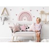DEKO KINDERZIMMER DK1037-15-S Wall Sticker Pink Rainbow Hearts Wall Sticker