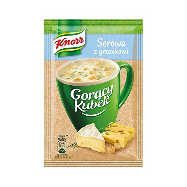 Knorr Goracy Kubek Serowa Z Grzankami Cheese Soup with Croutons Mix (3-Pack)