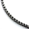 Silver One Men's Chain Necklace, Rhodium Plated, Thick 0.2 inches