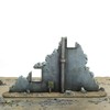 War World Gaming War Torn City Zerstörte Mittel-Gebäude - 28mm