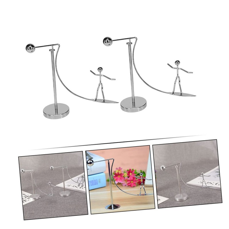 Gatuida 2Pcs Surfing Desktop Decoration for Office Physics Balancing Ornament