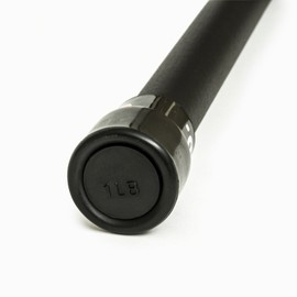 BodySport® Weighted Bar, 30 lb., Black– Strength Training Workout Bar for Men and Women – Durable Curl Bar with Secure Rubber Grip for at Home or Gym – For Yoga, Pilates, Physical Therapy, Resistance Training, and More