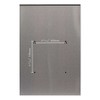 Qualarc WF-0906A Glacial Elliptical Stainless Steel Locking Wall Mount Mailbox,