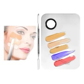 Paleta De Acero Maquillaje Inoxidable Cosméticos Y Espátula                                                                                           