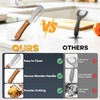 2 Packs Multi-Functional Vegetable Peeler for Kitchen with Wooden Handle