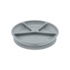 green sprouts Learning Plate-Gray, Gray,