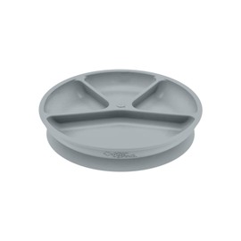 green sprouts Learning Plate-Gray, Gray,
