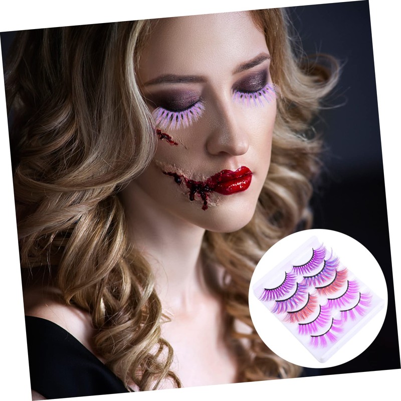 Ipetboom 10pcs 3d Color Lashes Cluster Lashes False Eyelashes Thick