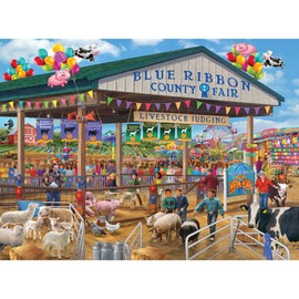 RoseArt - Chris Bigelow - Blue Ribbon County Fair - 1000 Piece Jigsaw Puzzle for Adults
