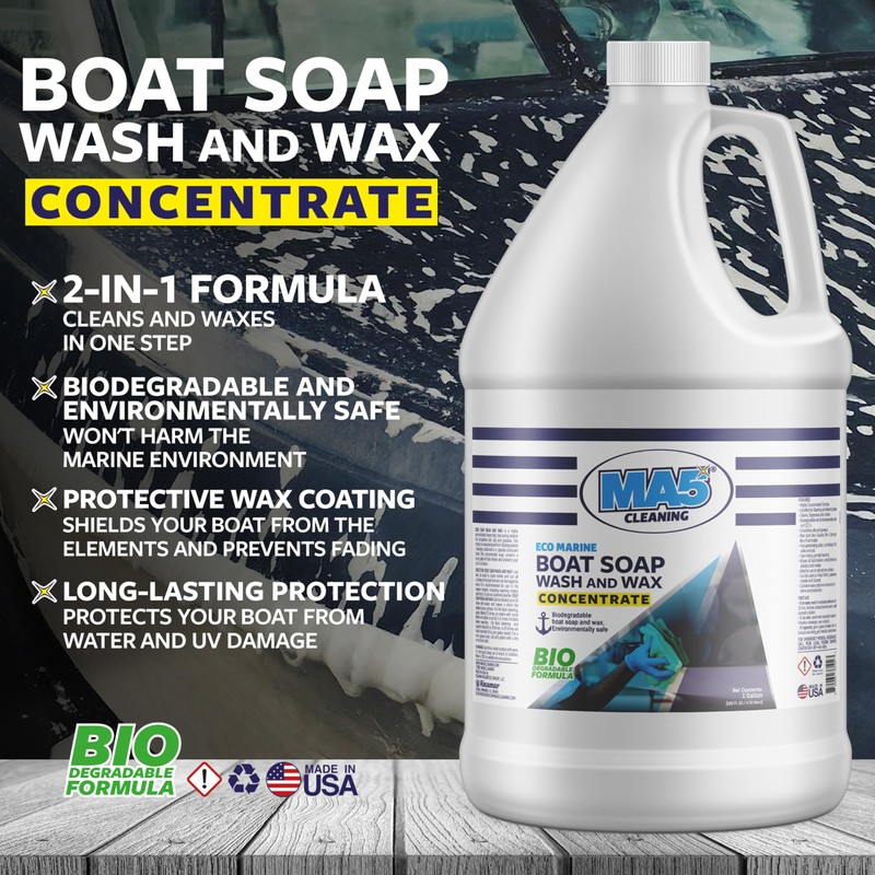 MA5x Eco-Marine Boat Soap Wash and Wax Concentrate | Biodegradable