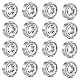 Pack of 20 608 ZZ Ball Bearings, 8 mm x 22 mm x 7 mm Metal Double Shielded Miniature Deep Groove Ball Bearings for Skateboard Roller Inline Skates