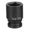 sourcing map 4 Point Square Socket 1/2" Drive 17mm Metric