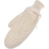Guantes de Baño de Sisal Beige de Doble Cara para