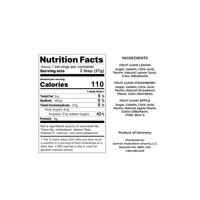 The Taste of Germany Make Your Own Gummy Bears, Mix