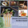 Bonigour Bamboo Cutlery Set | Compostable Utensils for Eating |