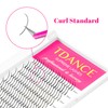 Spikes Lash Extensions Matte Black Premade Lash Spikes Eyelash Extensions(Spikes-0.07-C,13mm)
