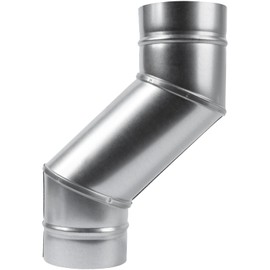 Repa Market 4" Inch Round Metal Duct Offset - Dryer Vent Pipe Elbow Tube - Duct Connector for HVAC - Ductwork Offsets Around Obstacles - Duct Hose Connector - Ducting Offset Adapter