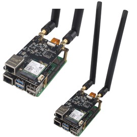 ZDE ZP596 PCIe to M.2 E Key WiFi7 6 6E 5 PCIe to 2.5G Ethernet Network Port HAT Adapter Expansion Board for Raspberry Pi 5 Support Google TPU WiFi 7 BE200 WIFI6E AX210 MT7922 WIFI6 AX200