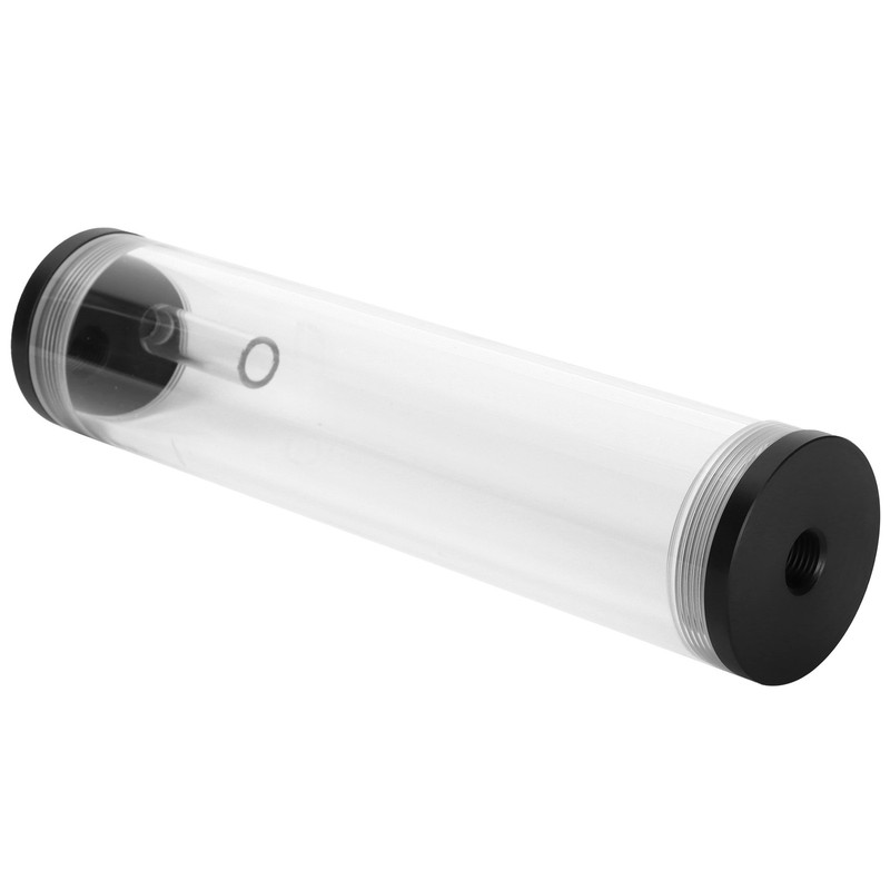 Water Cooling Tank Acrylic Cylindrical 3‑Hole G1/4 Thread Reservoir Computer