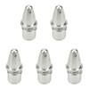 Mcredy 5Pcs RC Airplane Bullet Spinners Propeller Adapter Saver Silver