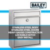 Modern Wall Mounted Locking Small Architectural Mailbox from Bailey Boxes