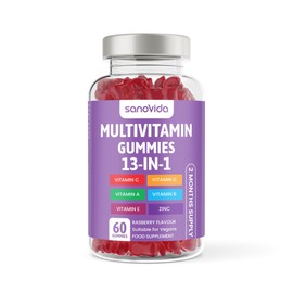 Multivitamin Gummies for Women & Men - 5 Months Supply - 13 Multivitamins & Minerals - 150 Vitamin Gummies - with Vitamin C, A, D, B, Biotin & Zinc - Berry Flavoured Chewable Multivitamins Adults