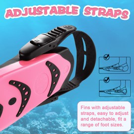 Supertrip Kids Snorkel Fins Swim Fins for Lap Swimming Age 6-14