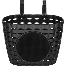 Freefish Kids Bike Basket with Adjustable Straps Design, Handlebar Bicycle Basket for Children Bike Accessories (Black)